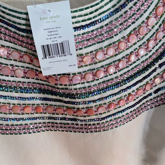 NWT Kate Spade Beaded Savi Dress - Picture 8 of 10